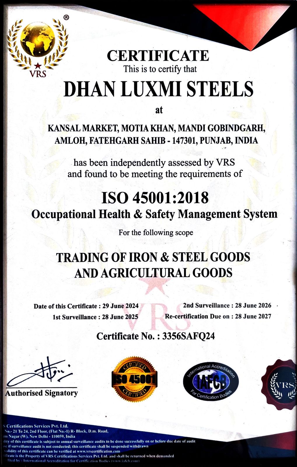 ISO Certified